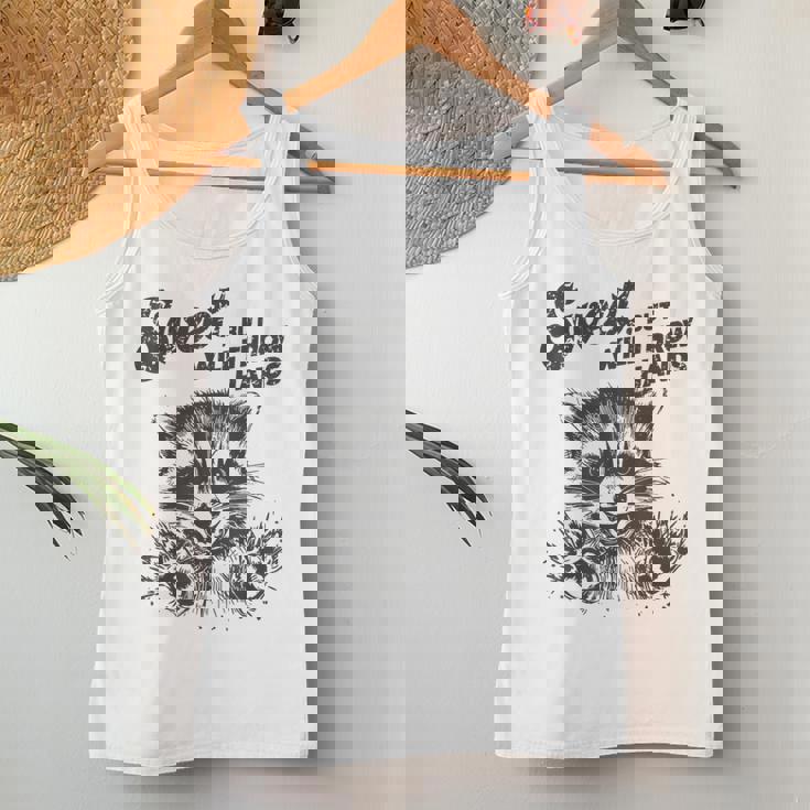 Raccoon Sarcastic Women's Tank Top - Sassy & Playful Attitude Unique Gifts