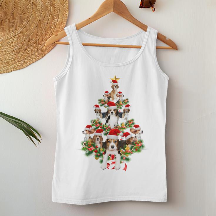 Santa Beagle Christmas Decoration Xmas Beagle Mum Tank Top Frauen Lustige Geschenke