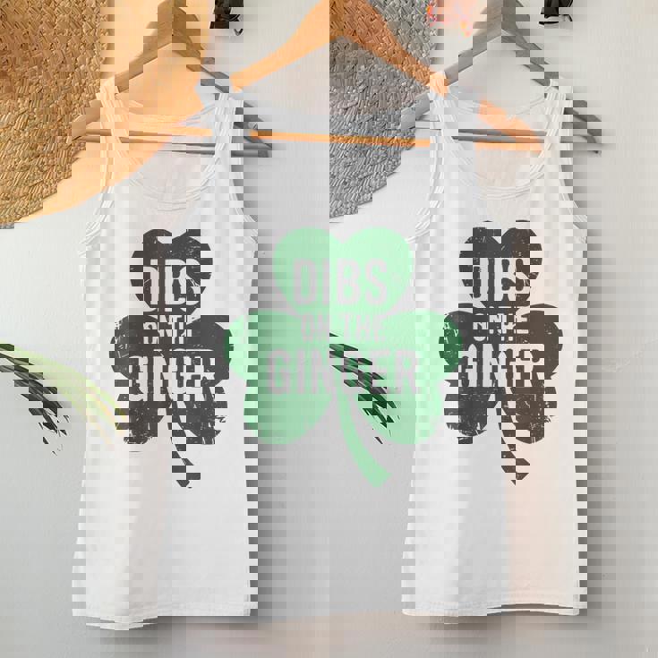 St Patrick Day Dibs On The Ginger Irish Redhead Women Tank Top Personalized Gifts
