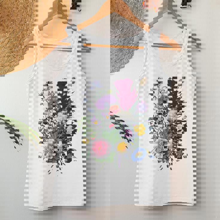 Vintage Botanische Blume Wildflower Garden Botanics Tank Top Frauen Lustige Geschenke