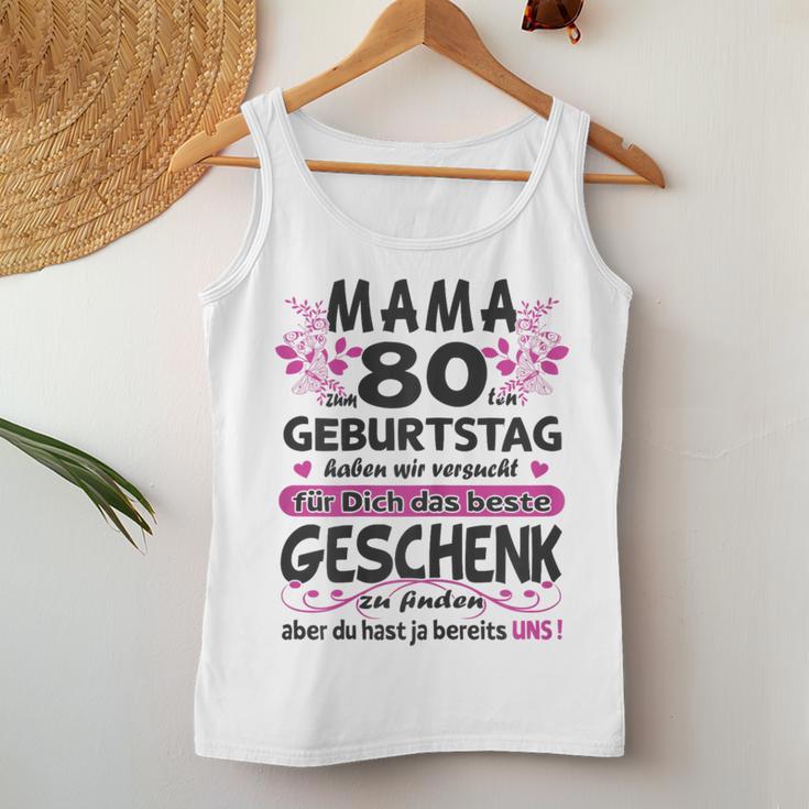 Women's 80 Years Old Grandma Mama 80Th Birthday Sayings Women Tank Top Frauen Lustige Geschenke