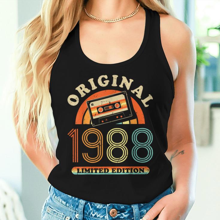 37Th Birthday Original Womenintageintage 1988 Tank Top Frauen Geschenke für Sie