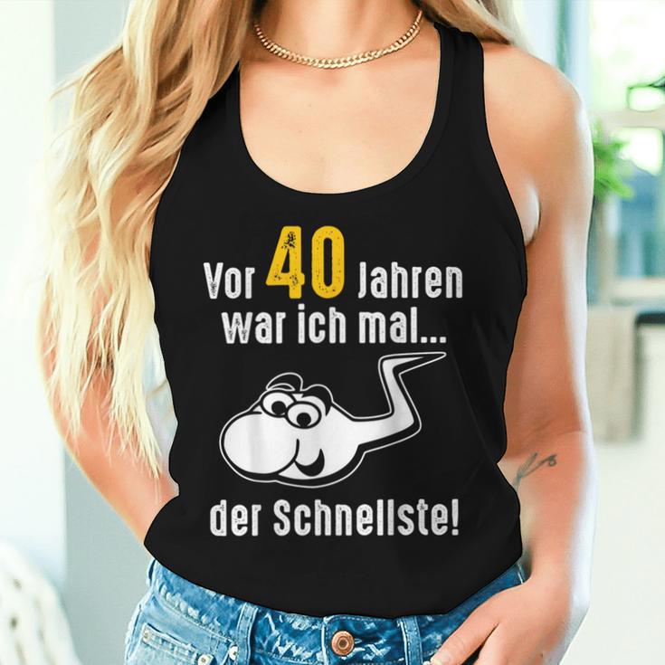 40Th Birthday Man Woman 40 Years 1984 Decorative Tank Top Frauen Geschenke für Sie