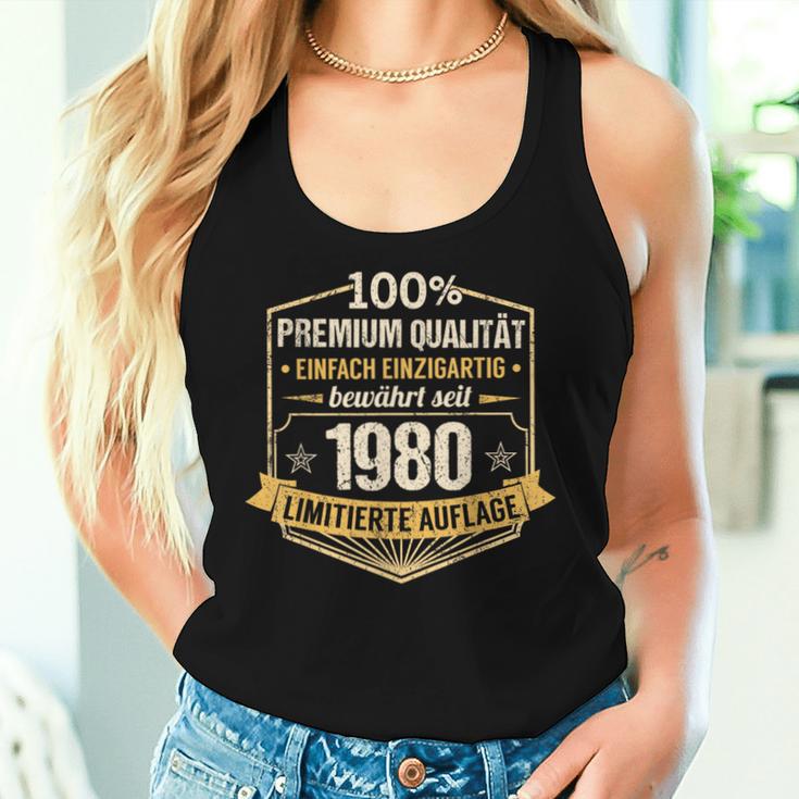 43Th Birthday Man Woman 43 Years 1980 Decorative Tank Top Frauen Geschenke für Sie