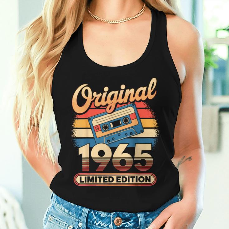 60Th Birthday Man Woman 60 Years Decoration 1965 Tank Top Frauen Geschenke für Sie