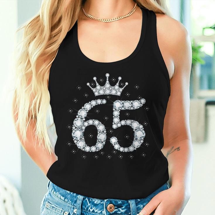 65 Crown 65 Years Old Happy 65Th Birthday Girls Ladies Tank Top Frauen Geschenke für Sie