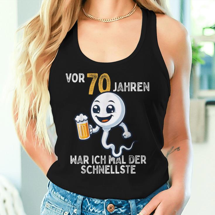 70Th Birthday Man Woman 70 Years 1954 Decorative Tank Top Frauen Geschenke für Sie