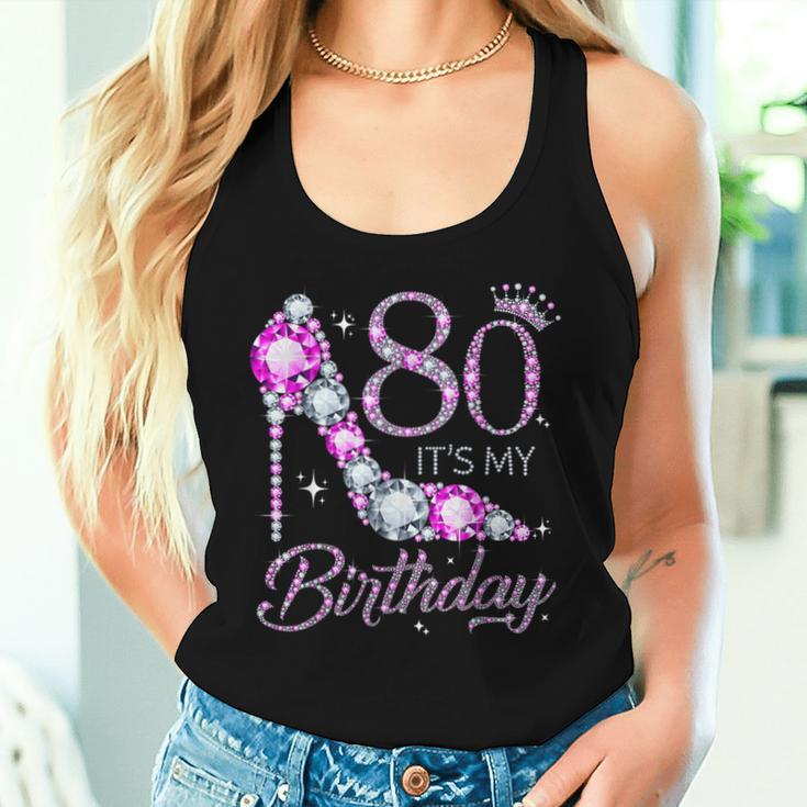 80 It's My Birthday 80 Years Old 80Th Birthday Girl Lady Tank Top Frauen Geschenke für Sie