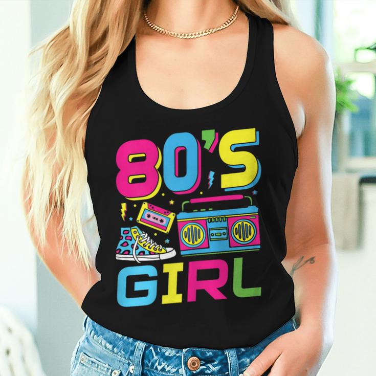 80S Girl 80S Theme Party 80S Outfit Tank Top Frauen Geschenke für Sie