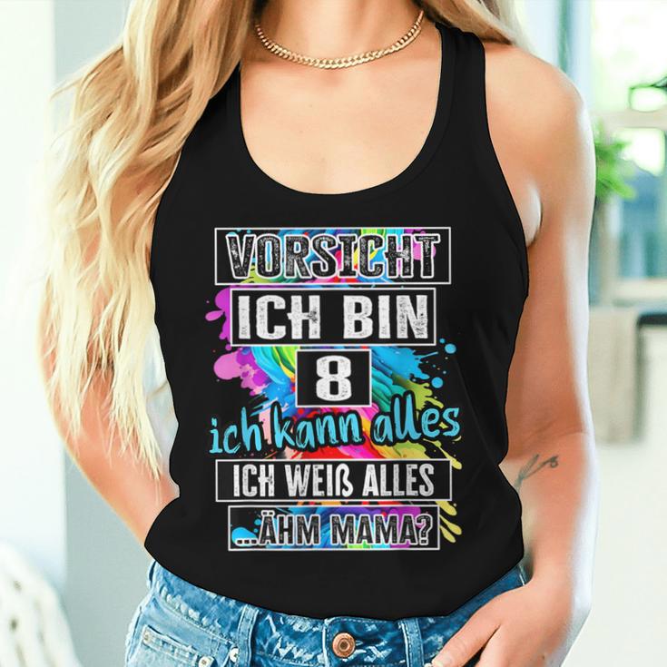 8Th Birthday Girl Boyorsicht Ich Bin 8 Years Tank Top Frauen Geschenke für Sie