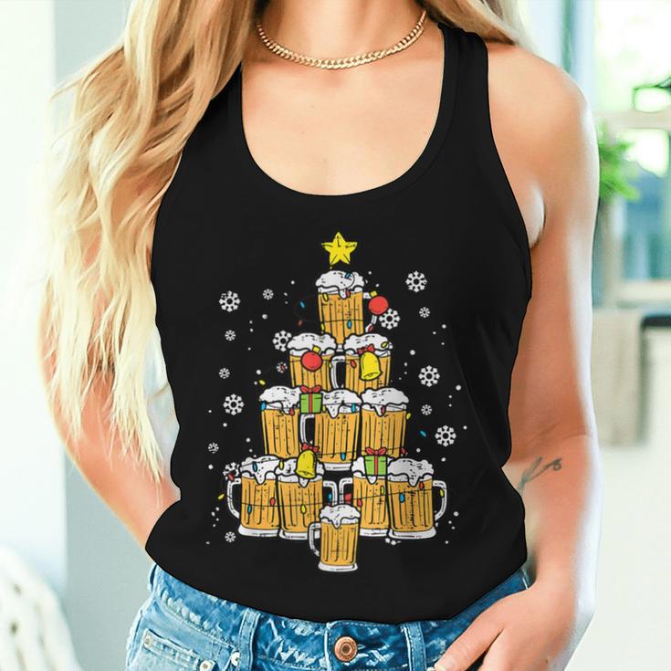 Beer Christmas Pyjamas Christmas Tree Pjs Brew Dad Men Tank Top Frauen Geschenke für Sie