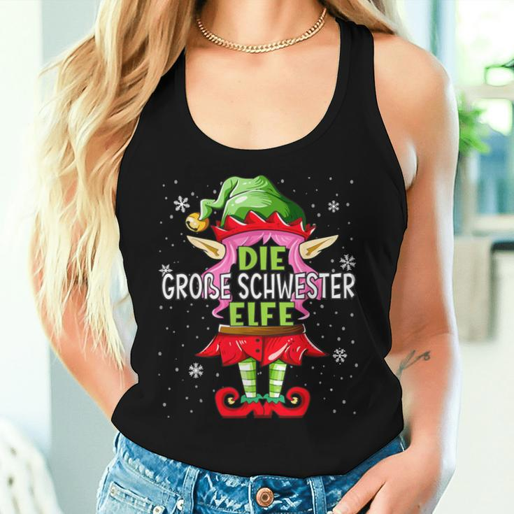 Big Sister Elf Christmas Family Christmas Tank Top Frauen Geschenke für Sie