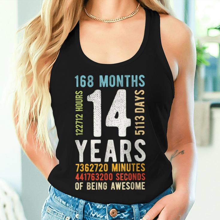 Birthday 14 14 Years Boys Girls Tank Top Frauen Geschenke für Sie