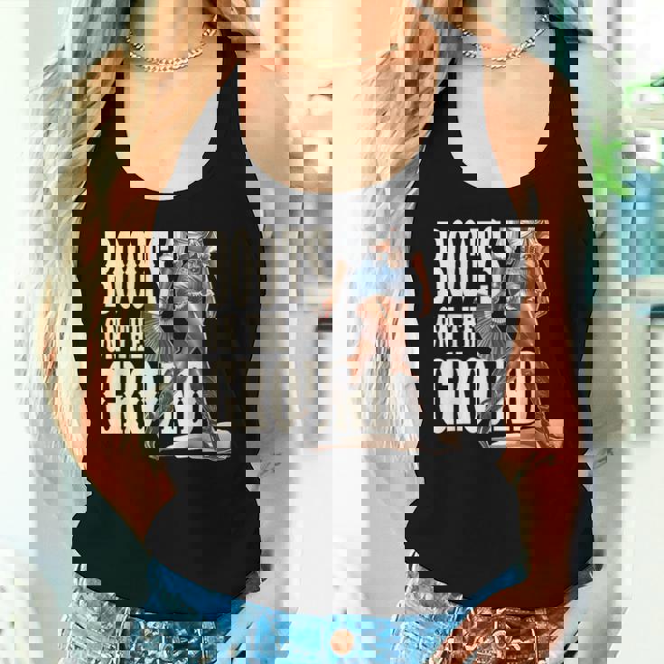 Boots On The Ground Black Cowgirl Melanin Women Women Tank Top Gifts for Her