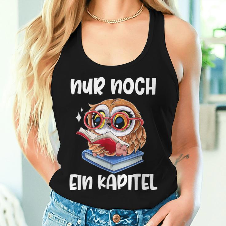 Buchwurm Nur Noch Ein Kapitel Book Lese Owl Tank Top Frauen Geschenke für Sie