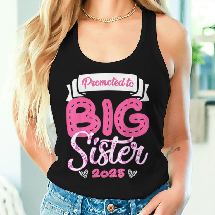 Only Child Big Sister 2025 Cute Promoted To Big Sister 2025 Women Tank Top Gifts for Her