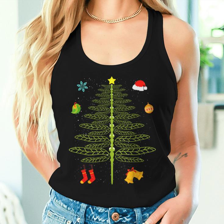 Christmas Dragonfly Christmas Tree Dragonfly Christmas Tank Top Frauen Geschenke für Sie