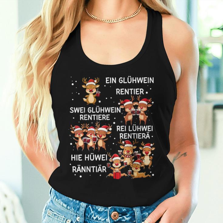 Christmas Mulled Wine Rudolph Reindeer Tank Top Frauen Geschenke für Sie