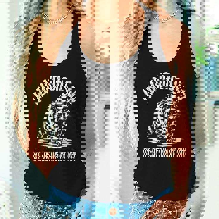 Cowboy Raccoon Women's Tank Top - Quirky Humor Statement Gifts for Her