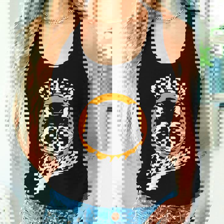 Cute Trash Panda Raccoon Women’s Tank Top - Modern Cartoon Style Gifts for Her