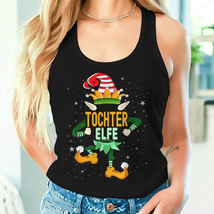 Daughter Elf Christmas Family Outfit Christmas Elf Tank Top Frauen Geschenke für Sie