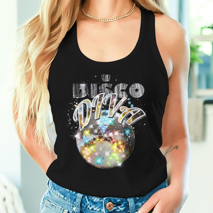 Disco Ball Disco Diva Queen 70S Retrointage Dancing Tank Top Frauen Geschenke für Sie