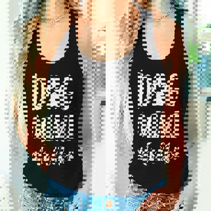 Dog Mimi Fur Life Grandma Dog Lover Mother's Day Women Tank Top Gifts for Her