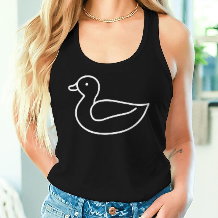 Duck Minimalism Tank Top Frauen Geschenke für Sie