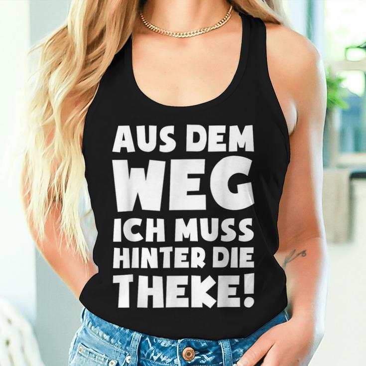 Ein Muss Hinter Der Theke Barkeeper Barwoman Barkeeper Tank Top Frauen Geschenke für Sie