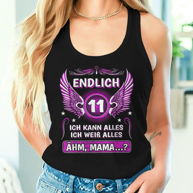 Endlich 11 Ähm Mama 11St Birthday Boy Girl Child S Tank Top Frauen Geschenke für Sie