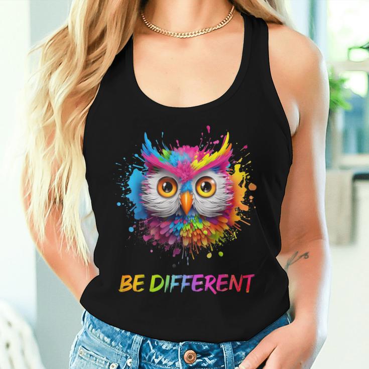 Colourful Owl Tank Top Frauen Geschenke für Sie