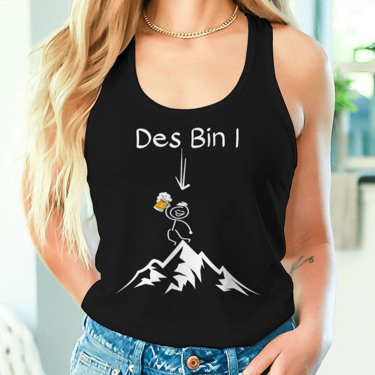 Hiking Beer Des Bin I Mountains Alps Outdoor S Tank Top Frauen Geschenke für Sie