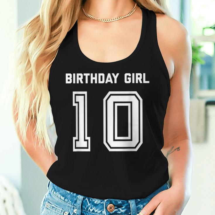 Girls 10Th Birthday Girls Ten Year Blue Tank Top Frauen Geschenke für Sie