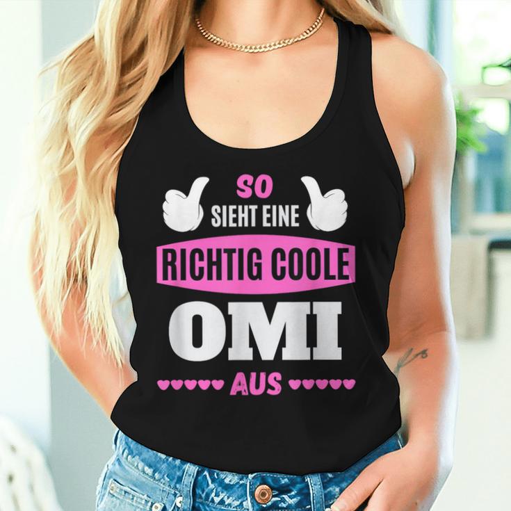 Grandkel Children's Grandma So Sieht Eine Richtig Cool Oma S Tank Top Frauen Geschenke für Sie