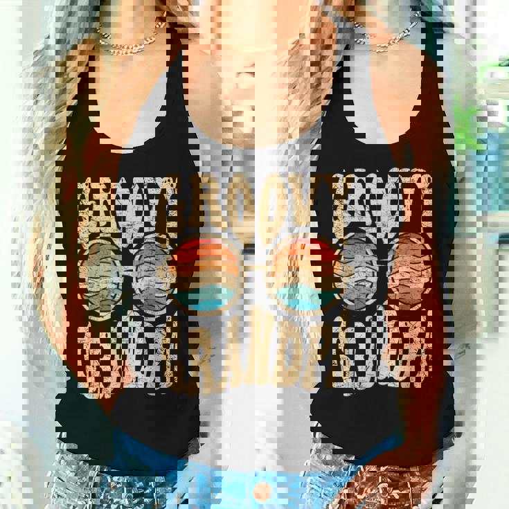 Groovy Grandpa Aesthetic Nostalgia 70'S Retro Grandpa Camiseta sin mangas para mujer Regalos para ella