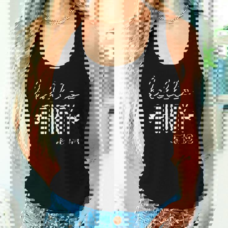 Hello Thirty Est 1995 30 Years Old 30Th Birthday For Women Women Tank Top Gifts for Her