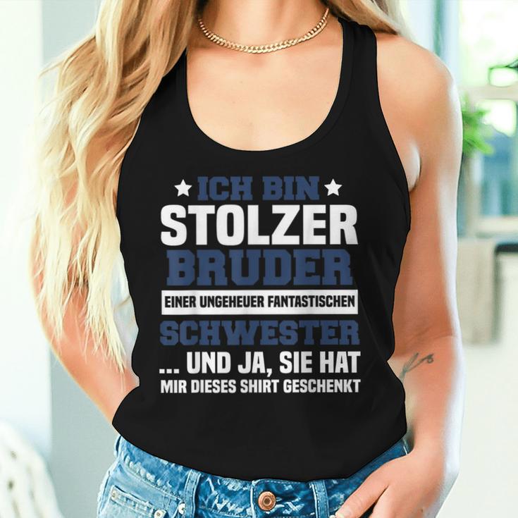 Ich Bin Stolzer Bruder Einer Fantastischen Schwester Tank Top Frauen Geschenke für Sie