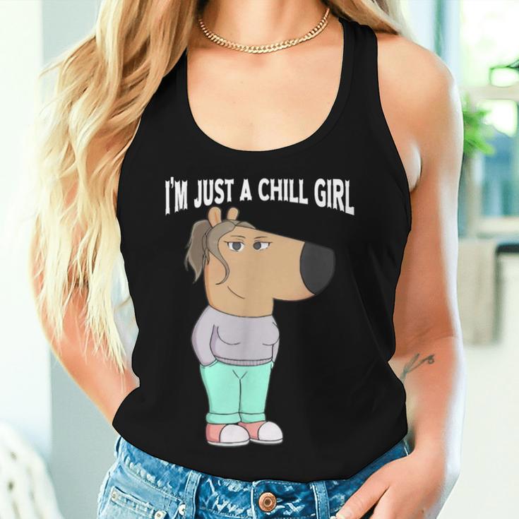 I'm Just A Chill Girl Cool I'm Just A Chill Girl Tank Top Frauen Geschenke für Sie