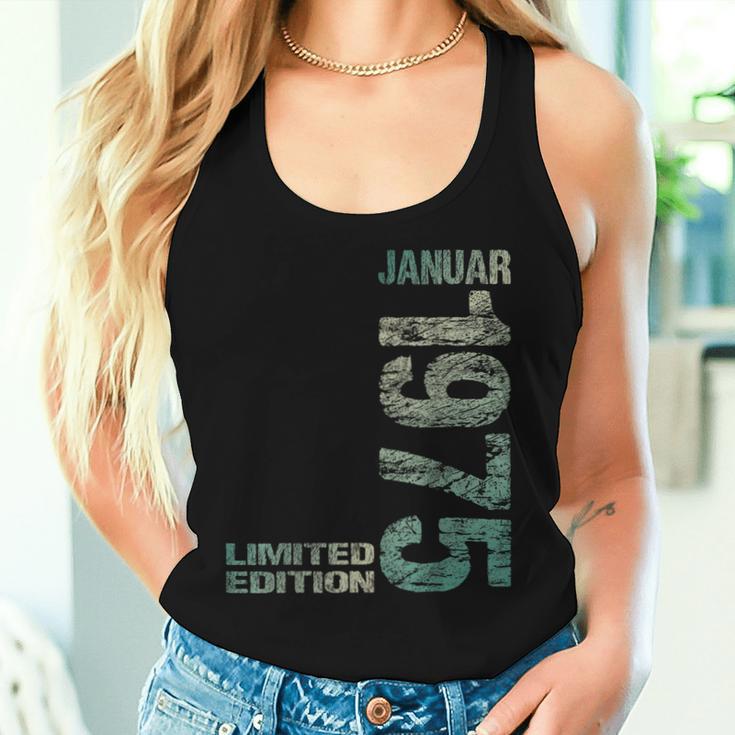 January 1975 Man Woman 50Th Birthday Limited Edition Tank Top Frauen Geschenke für Sie