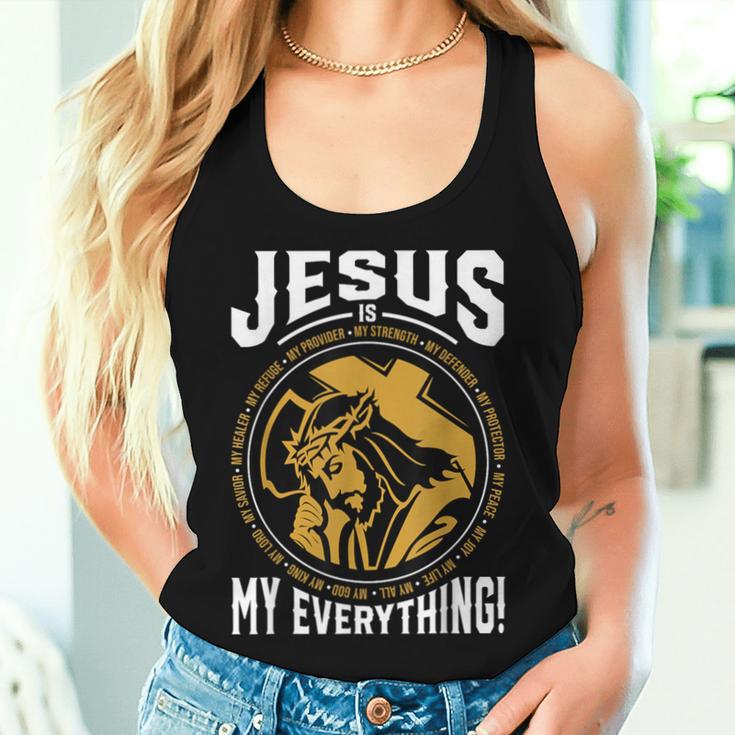 Jesus Is My All Christian God Tank Top Frauen Geschenke für Sie