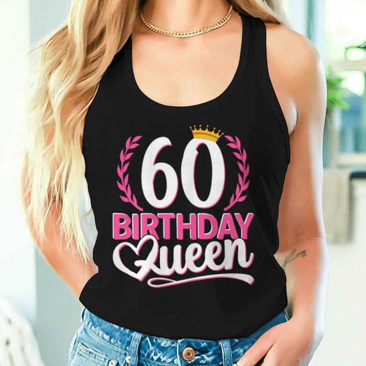 Ladies 60Th Birthday Woman 60S Birthday Birthday Queen 60 Tank Top Frauen Geschenke für Sie