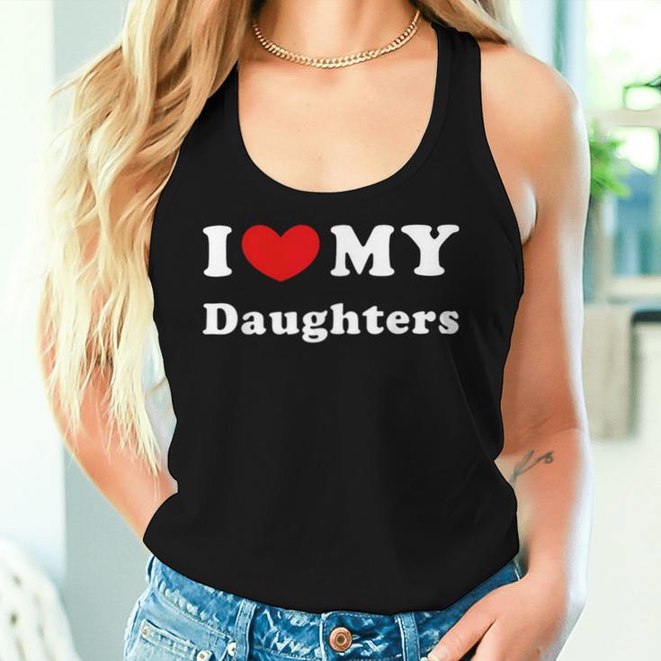 I Love My Daughters Tank Top Frauen Geschenke für Sie