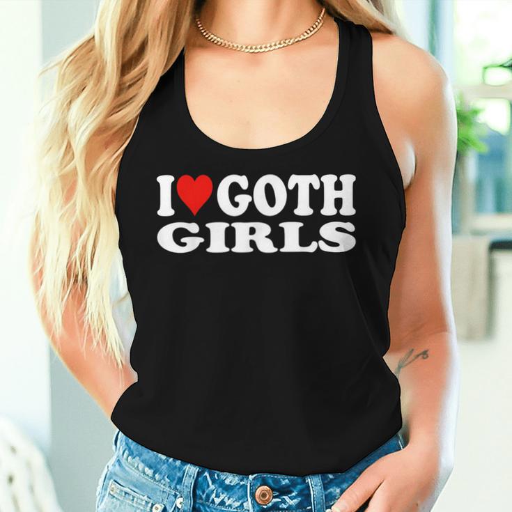 I Love Goth Girls I Heart Goth Girls Tank Top Frauen Geschenke für Sie