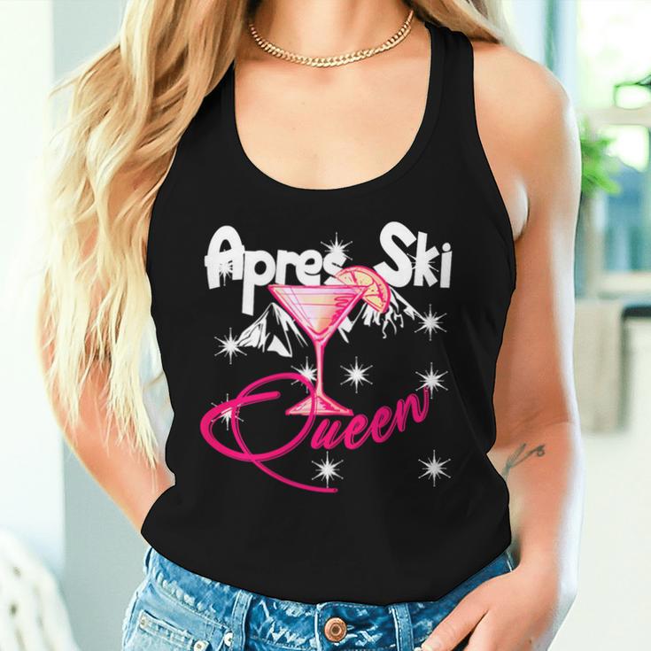 Lustiges Kostüm Wintersport Spruch Apres Ski Queen Partysekt Tank Top Frauen Geschenke für Sie