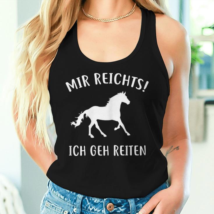 Mir Reichts Ich Geh Reiten Horse Lovers Tank Top Frauen Geschenke für Sie