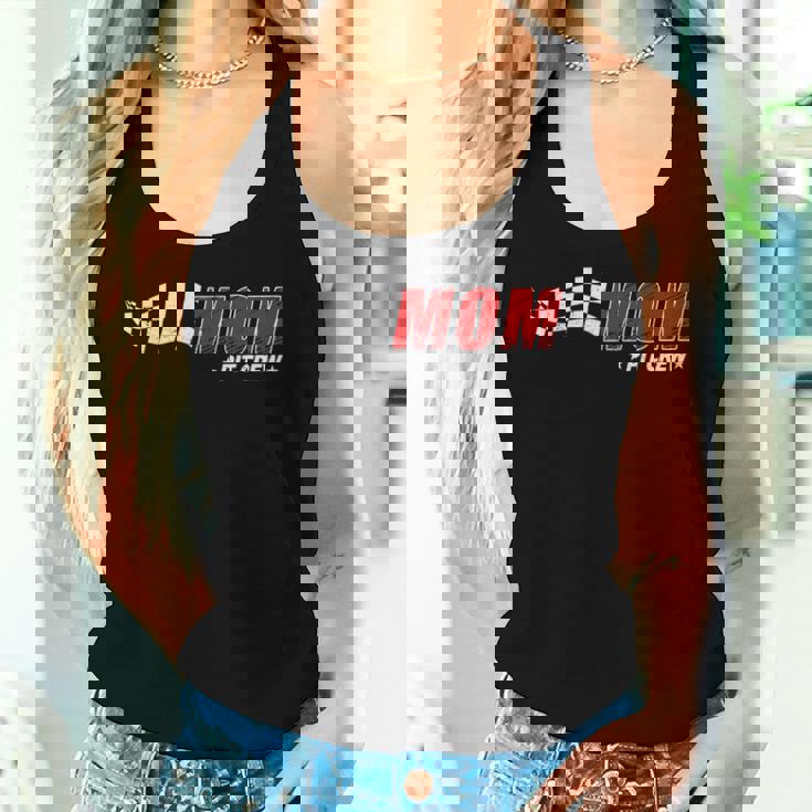 Mom Pit Crew Race Car Birthday Family Matching Pit Crew Women Tank Top Gifts for Her