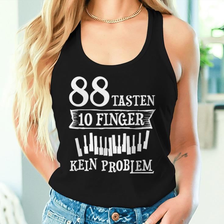 Musician 88 Keys 10 Finger Pianist Piano Teacher Tank Top Frauen Geschenke für Sie