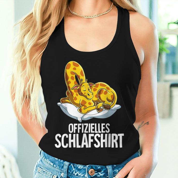 Official Giraffe Sleep Tank Top Frauen Geschenke für Sie