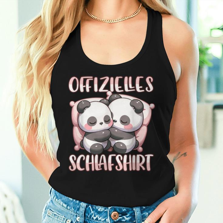 Official Sleep Panda Night Girls Sleeping Tank Top Frauen Geschenke für Sie