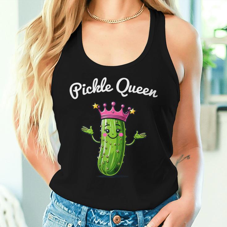 Pickle Queen Cucumber Lovers Cucumber Tank Top Frauen Geschenke für Sie